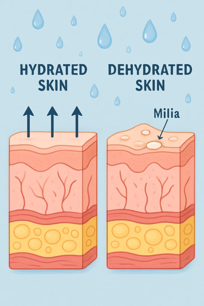 The importance of hydration and milia production Goadby