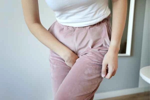 woman struggling with urine incontinence Goadby